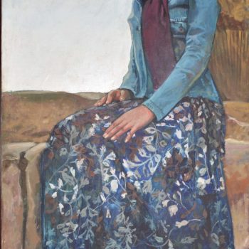 Ahmed Abdl fattah Oil on canvas 200 x 100 Girl in Loxur 2010 47000 L.E